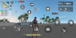 Hud de 3 dedos para celular pequeno tipo Redmi note 8